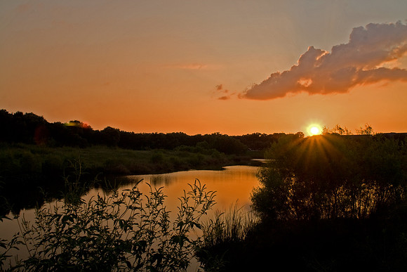 Sunset around Austin, TX